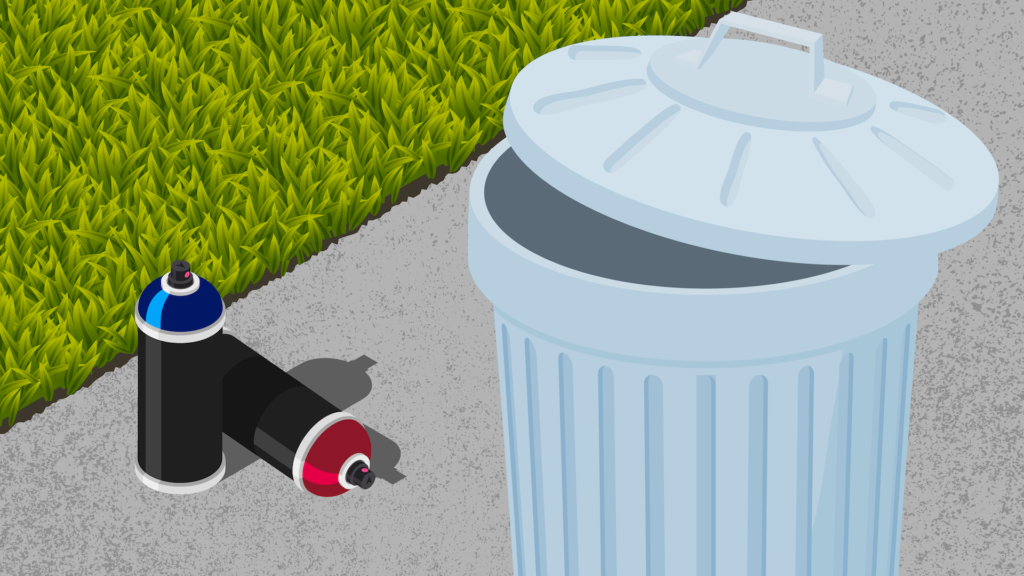 what is the proper way to dispose of aerosol cans