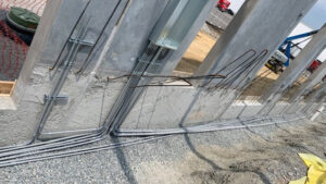Electrical circuit installed underslab