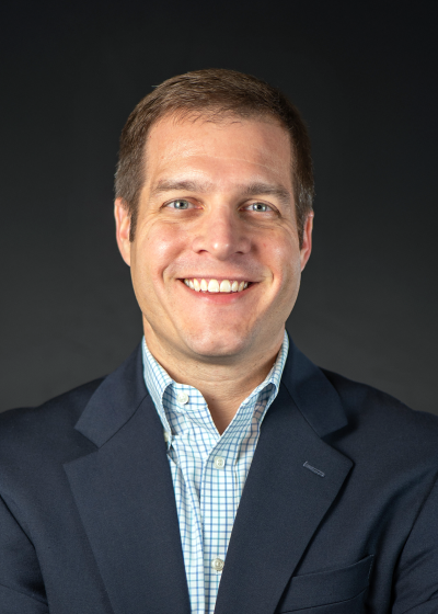 Portrait of Tyler Sinsabugh, VP of Human Resources